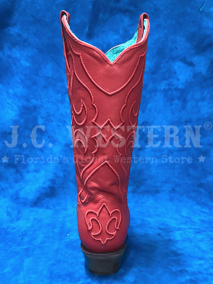 Corral Z5073 Women's Western Boots - Red Snip Toe with Stitch Pattern | Perfect for Country Dancing, Rodeos & Cowgirl Fashion