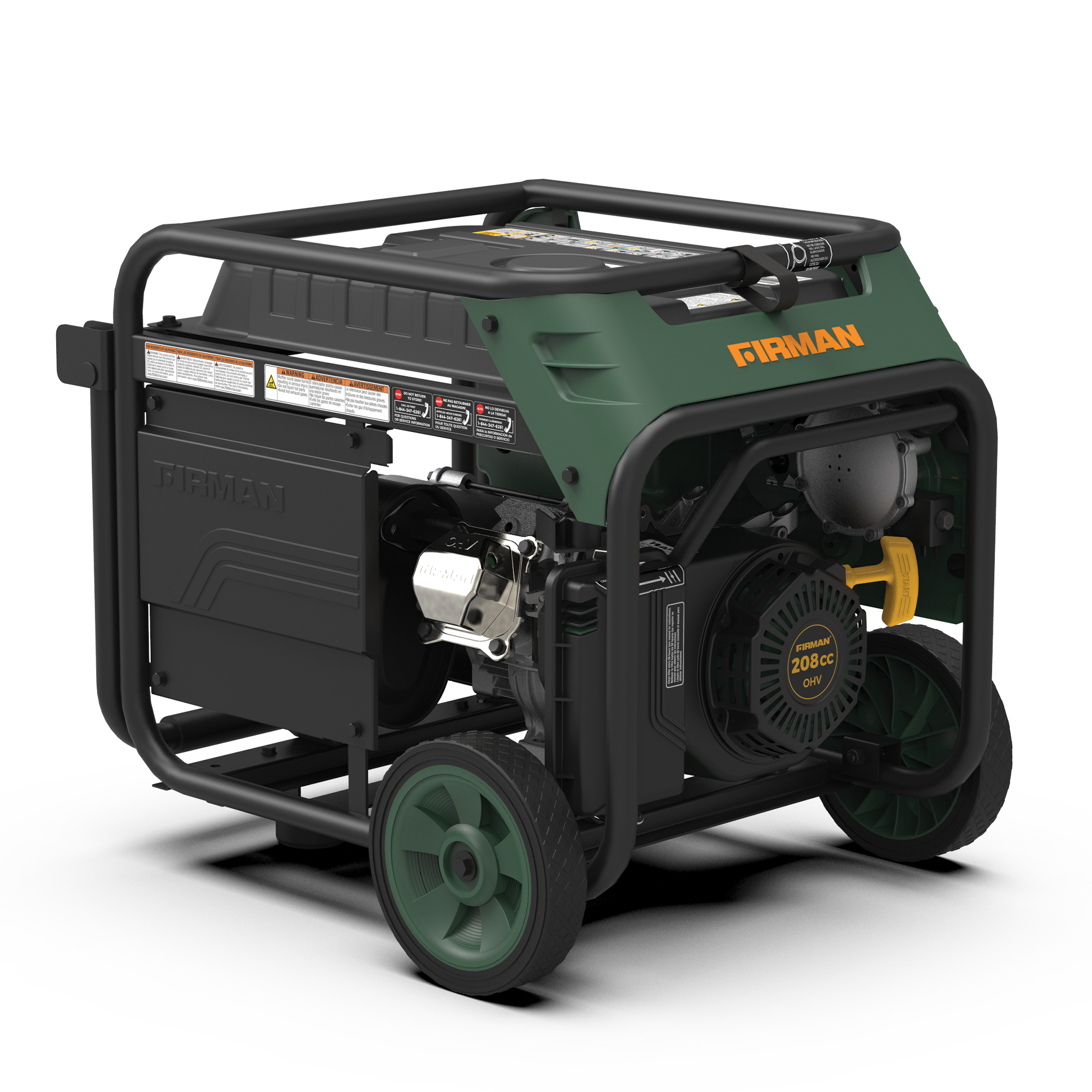 4100W LPG Portable Generator with Electric Start - Quiet, Reliable Power for Camping, RV Trips & Emergency Backup