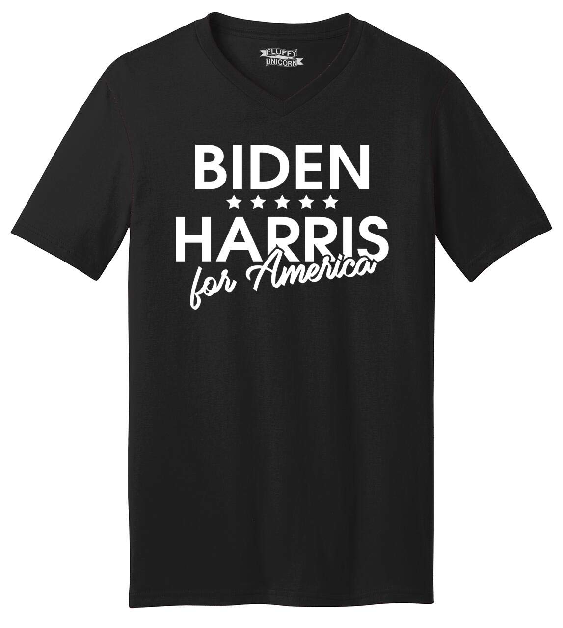 Funny Biden Harris for America V-Neck T-Shirt for Men - Patriotic Political Humor Tee - Great for Campaign Events, Elections & Political Satire