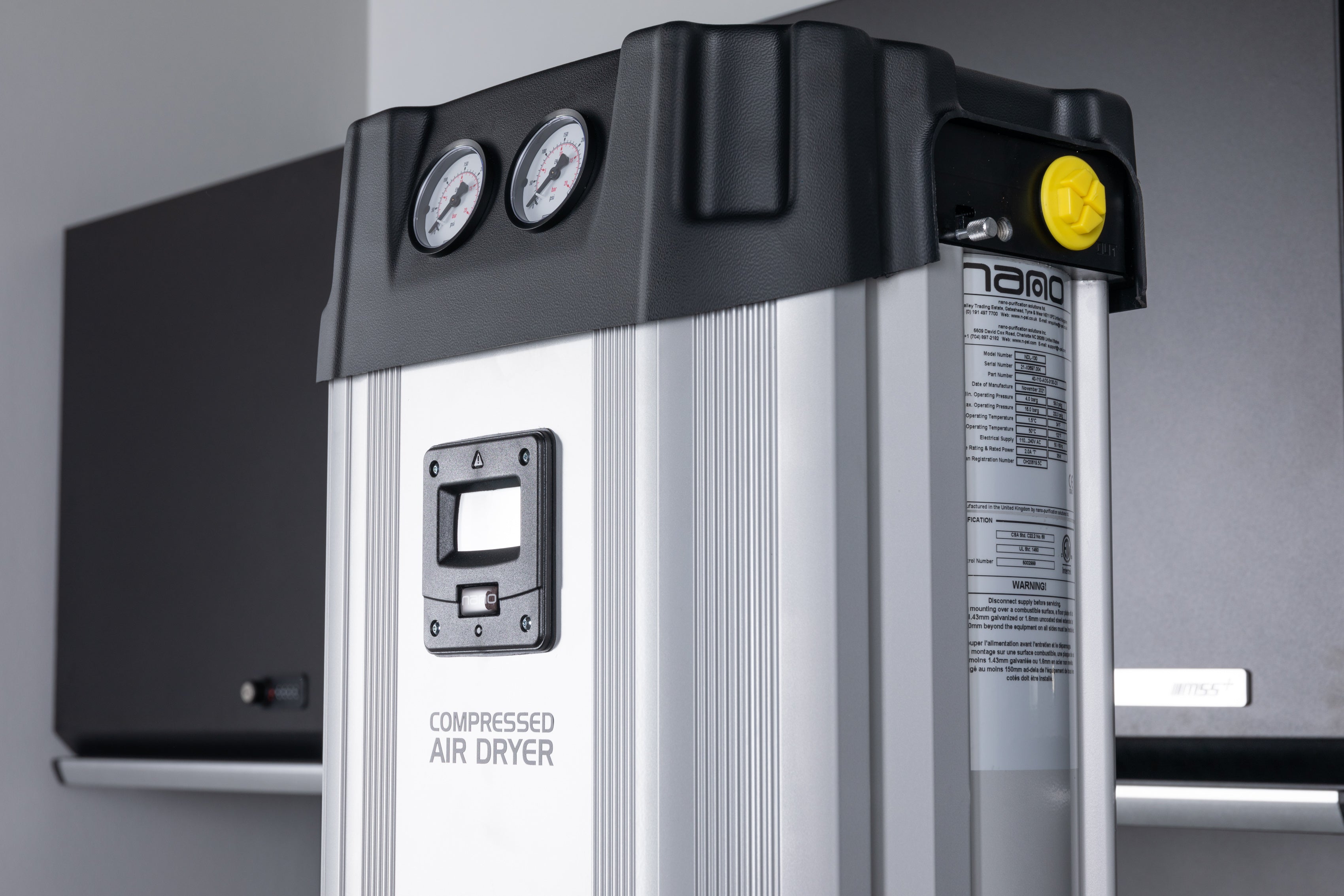 Nano D2 Series Desiccant Air Dryer - Compact Moisture Absorber for Industrial & Home Use | Perfect for 3D Printing, Electronics Storage & Gun Safes