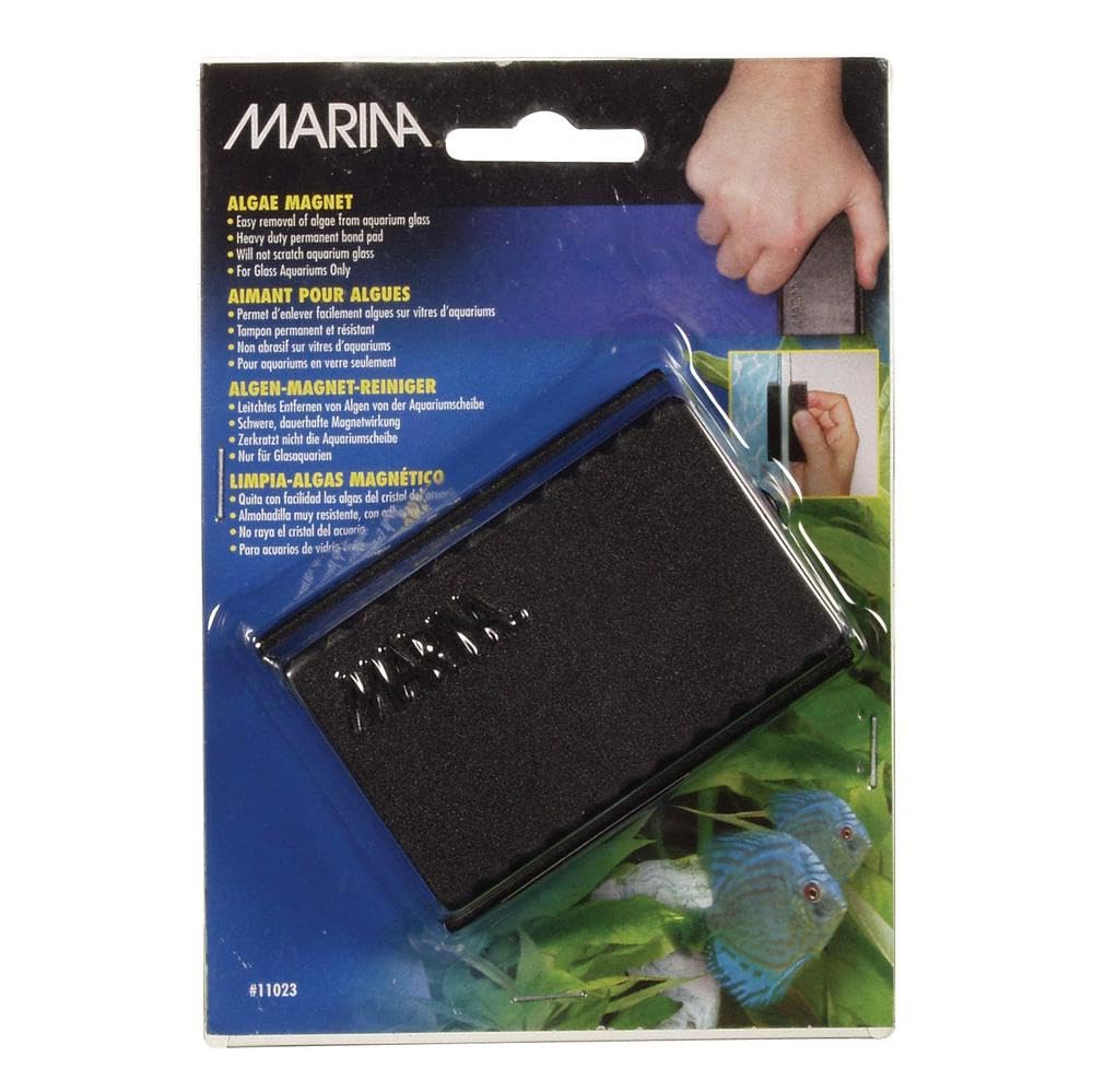 Extra Large Marina Algae Magnet Cleaner for Aquariums & Fish Tanks – Powerful Algae Removal Tool for Glass & Acrylic Tanks