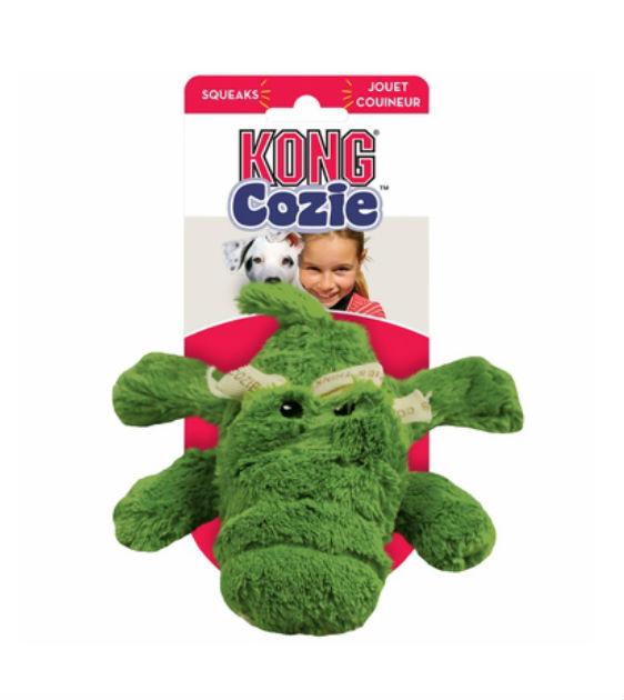 **Kong Cozie Ali Dog Toy - Soft Plush Squeaky Toy for Small & Medium Dogs - Perfect for Indoor Play, Cuddling & Training**
