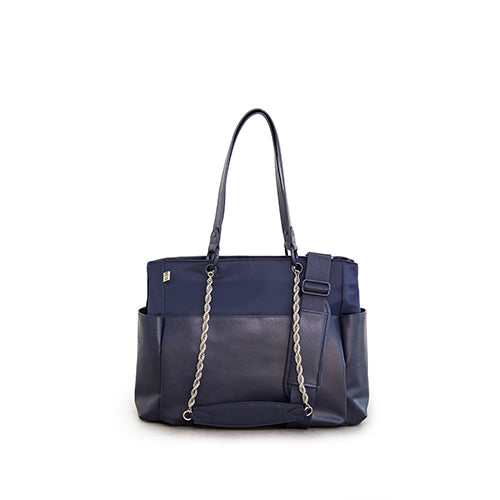 Premium Navy Blue Diaper Bag for Moms - Spacious, Stylish & Waterproof Baby Essentials Organizer - Perfect for Travel, Daycare & On-the-Go Parenting
