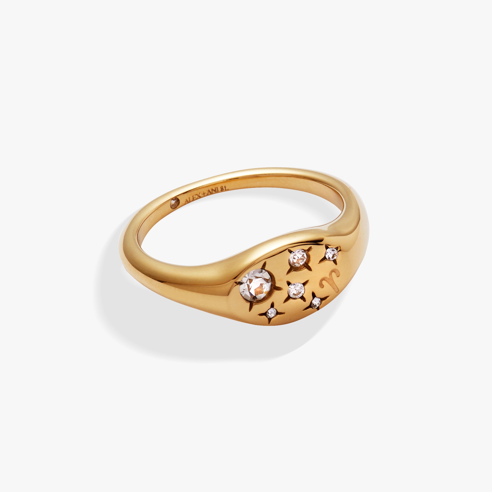 Aries Zodiac Sign Ring - Sterling Silver or Gold Plated Zodiac Jewelry for Women - Perfect for Birthdays, Gifts & Astrology Lovers