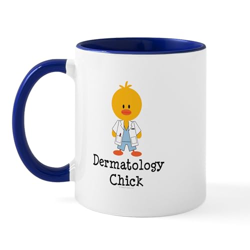White/Navy Inside - Dermatology Chick Mug