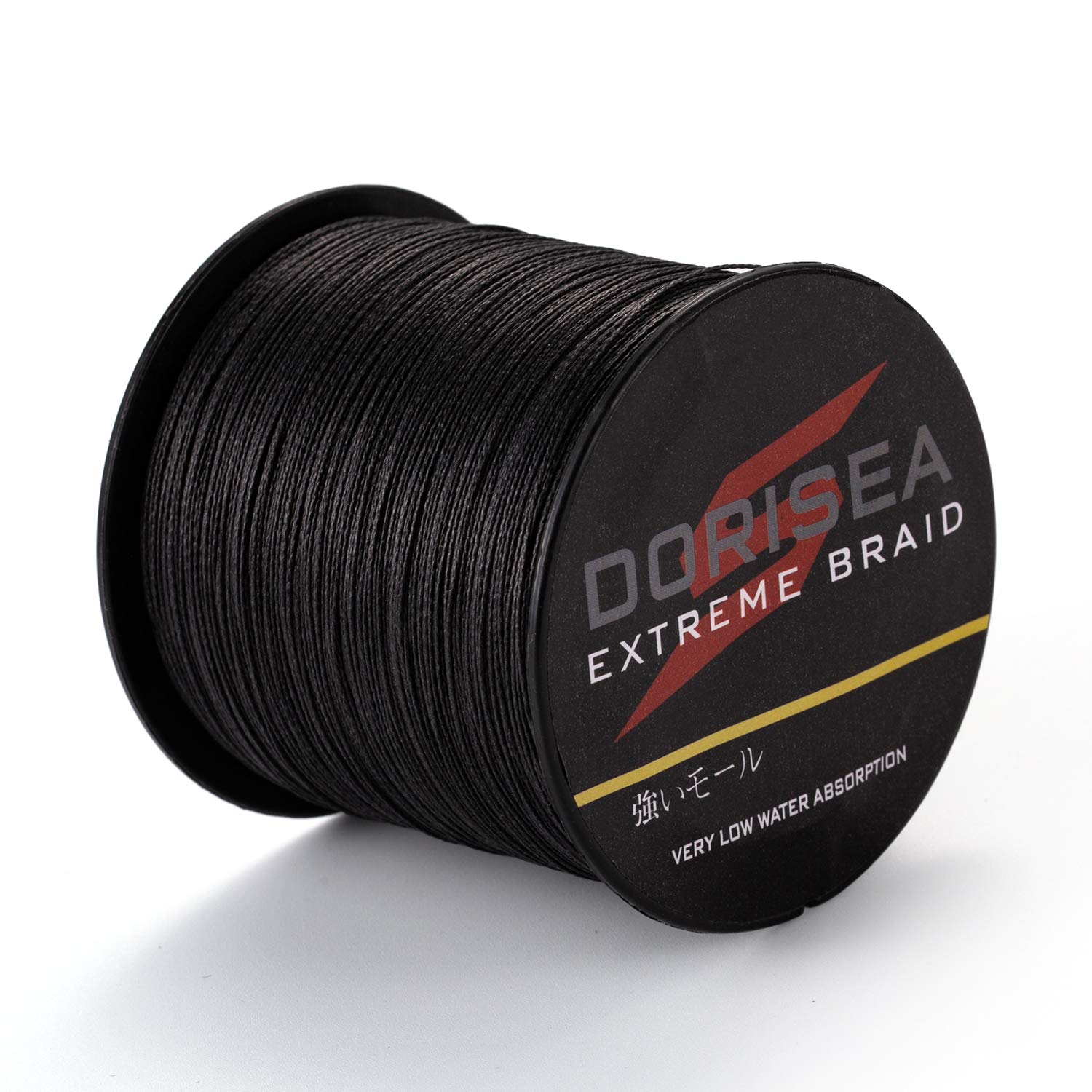 Dorisea Extreme Braid 100% PE Black Braided Fishing Line - 109 to 2187 Yards, 6-550LB Test Strength, Zero Stretch Superline for Saltwater & Freshwater Fishing - Perfect for Deep Sea, Bass, and Tournament Angling