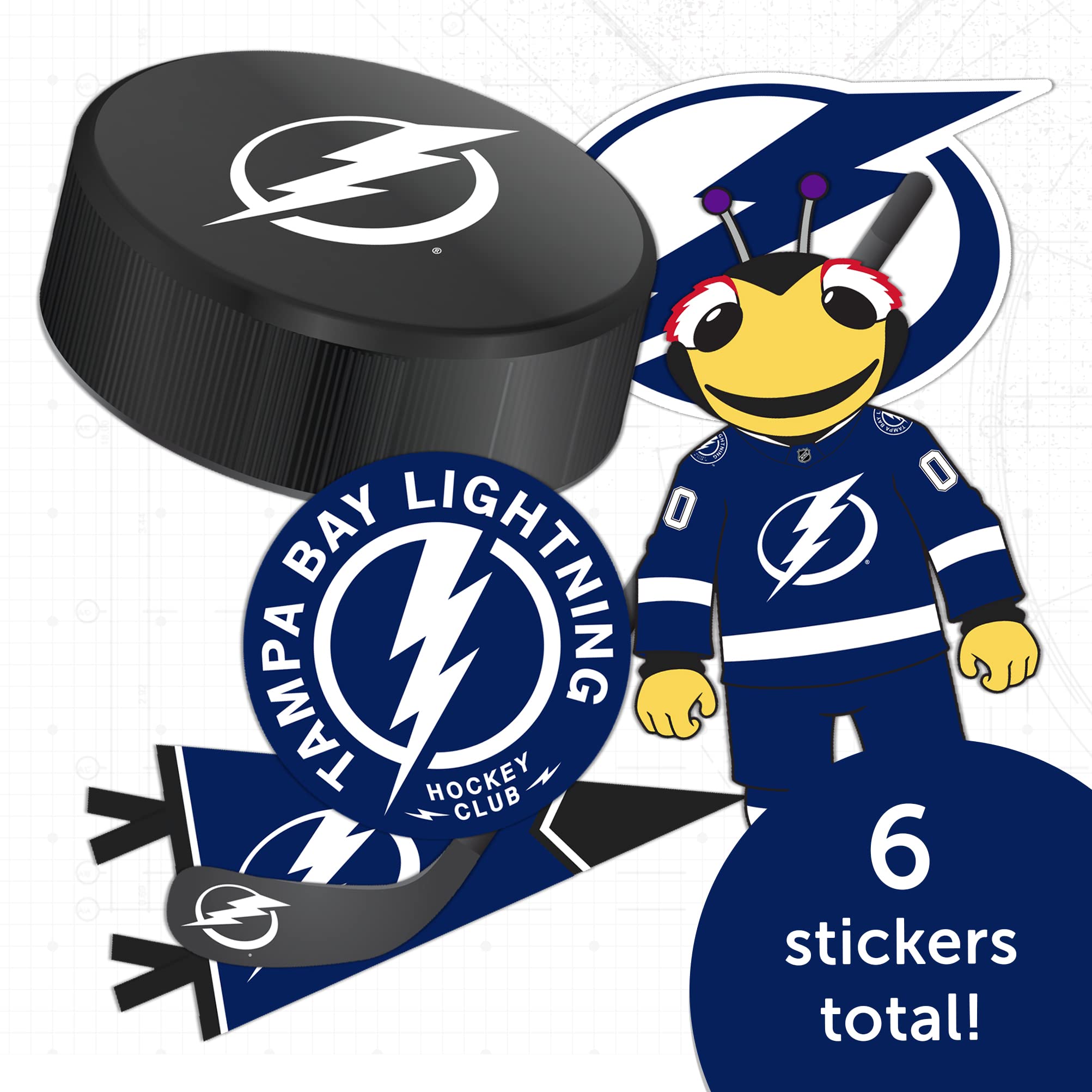 NHL Tampa Bay Lightning Team Desert Cactus Vinyl Decal Sticker - Waterproof Laptop, Car, Water Bottle, Scrapbook Decoration for Hockey Fans & Sports Enthusiasts