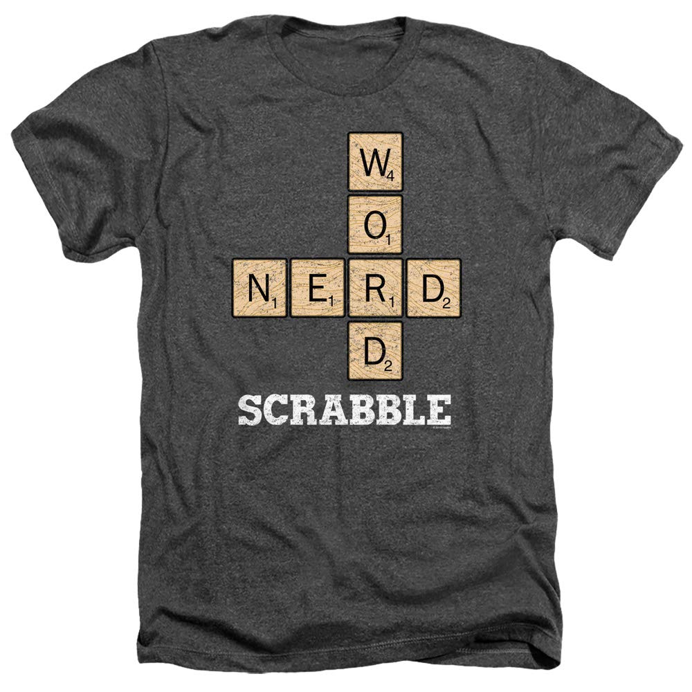 Scrabble Word Nerd Unisex T-Shirt - Heather Grey Cotton Tee for Men & Women - Perfect for Game Nights, Gifts & Casual Wear