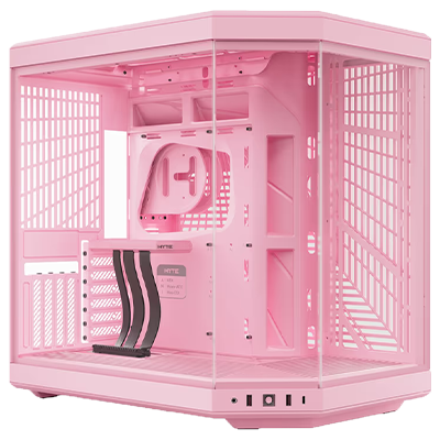 GX13 HYTE Mid-Tower PC Gaming Case - High Airflow Tempered Glass Design for Custom RGB Builds | Perfect for Gaming Rigs, Streaming Setups & Workstations