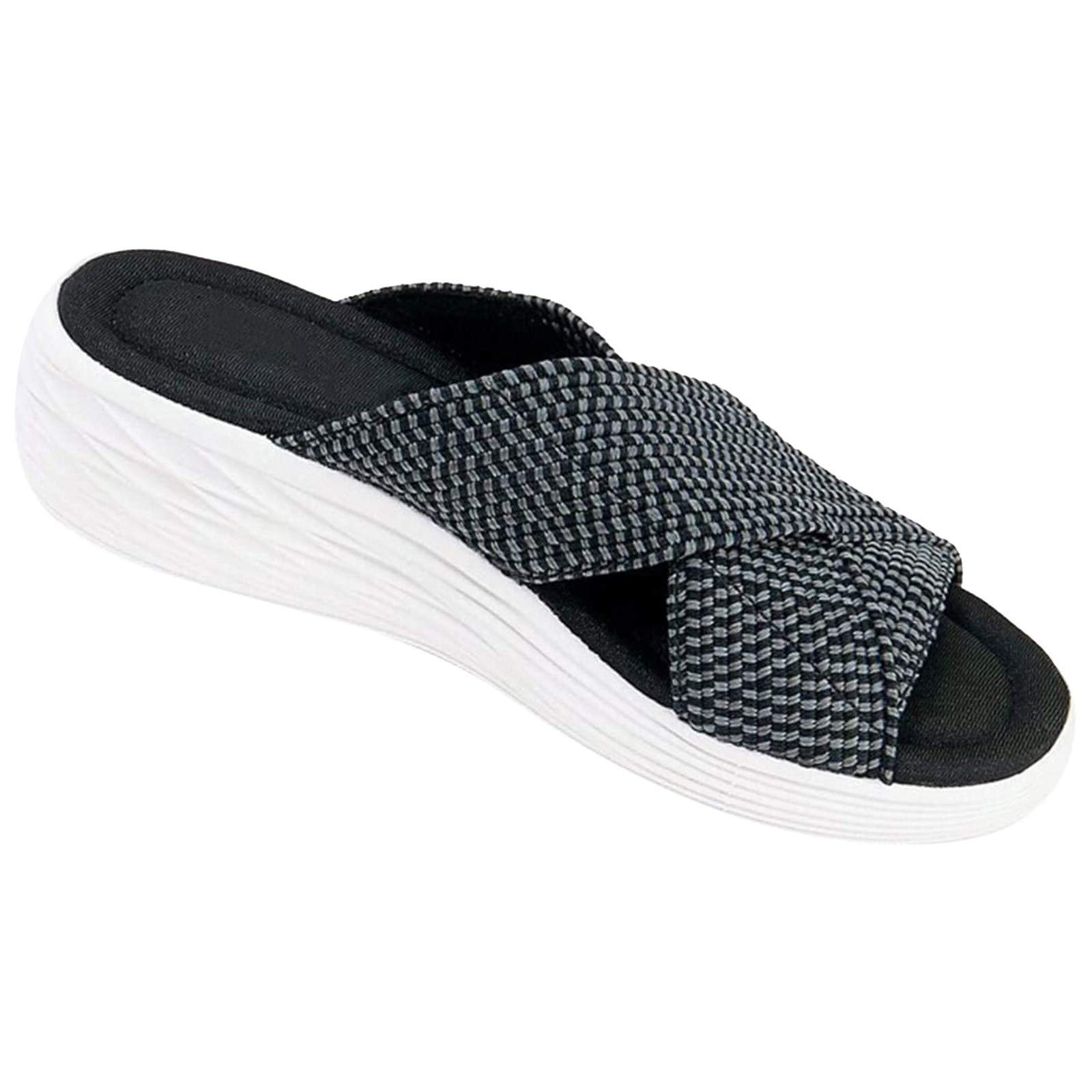Comfortable Women's Slippers - Soft My Pillow Slides for Indoor & Outdoor Use - Breathable Summer Sandals for Beach, Poolside, and Home Relaxation