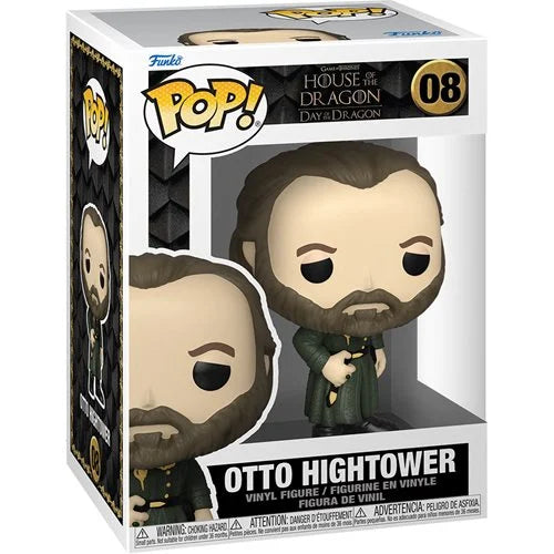 House of the Dragon Otto Hightower Funko Pop! Vinyl Figure #08 - Collectible Game of Thrones Prequel Merchandise for Fans & Display