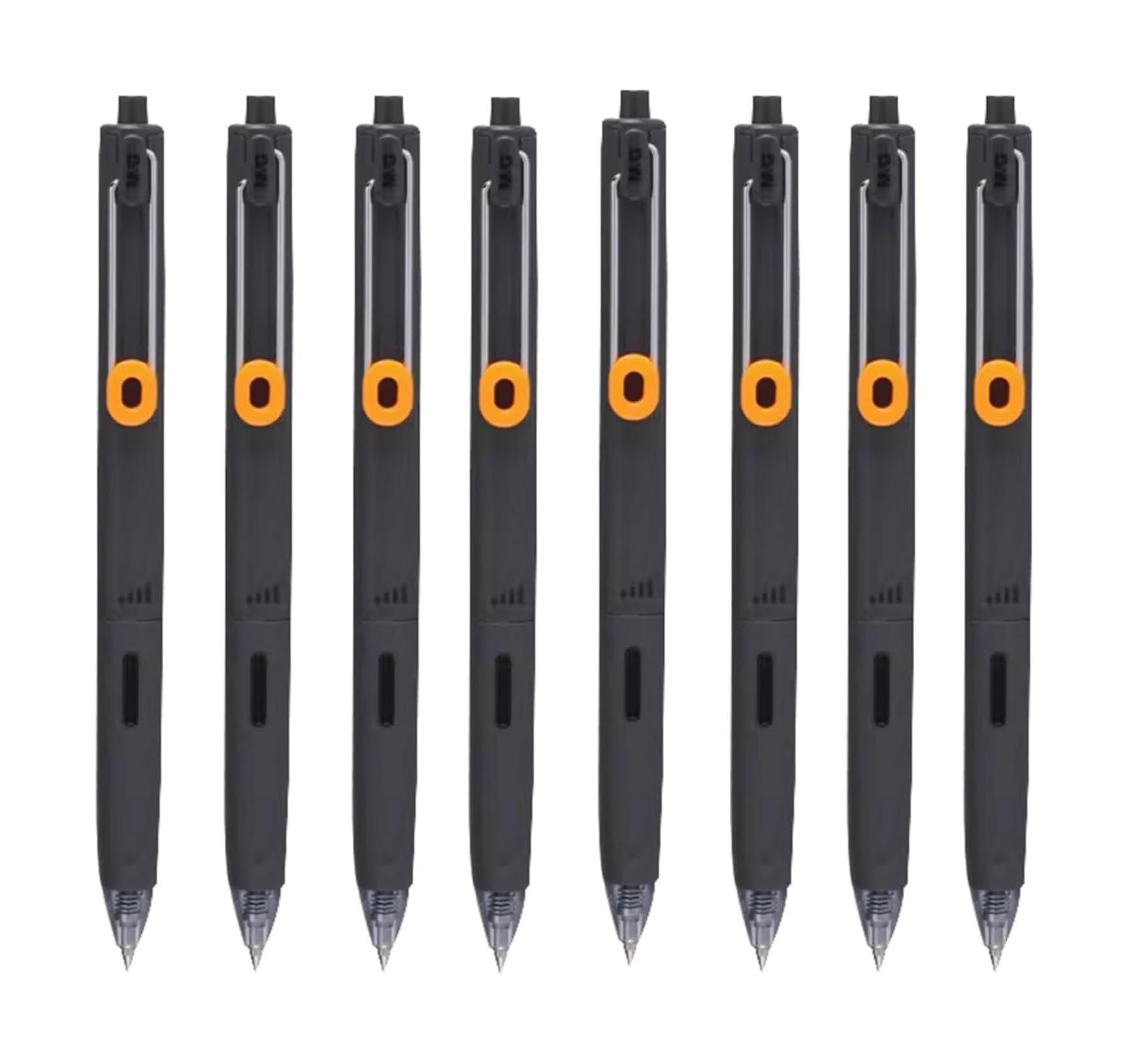 Retractable Gel Pens 0.5mm Black Ink - Comfort Grip Barrel with Clip, Quick-Drying for Smooth Writing - Perfect for School, Office, Note Taking & Journaling