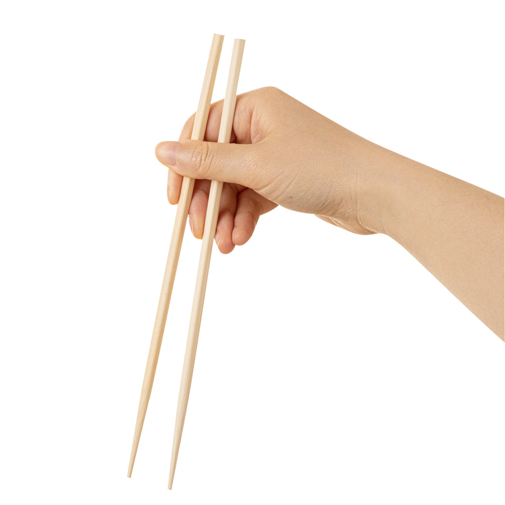 Premium Natural Bamboo Chopsticks - Eco-Friendly Square Modern Design with Paper Band, 9.5 Inch, 1000 Count Bulk Box - Perfect for Restaurants, Sushi Bars, Asian Cuisine & Home Dining