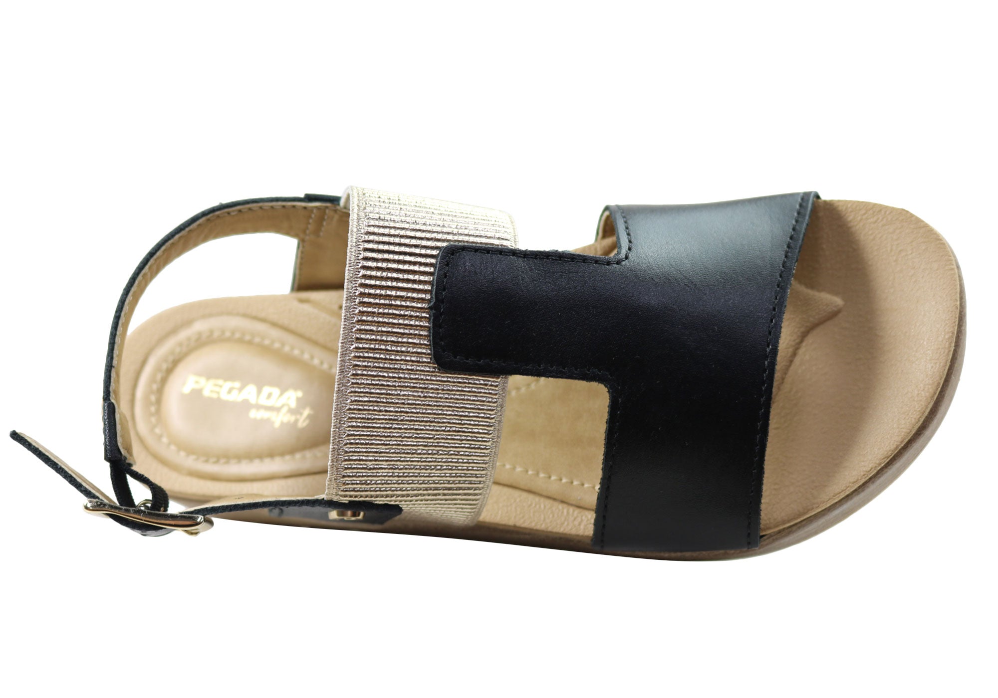 Pegada Hume Women's Comfortable Leather Sandals - Handmade in Brazil - Perfect for Beach Vacations, Summer Outfits & Casual Wear
