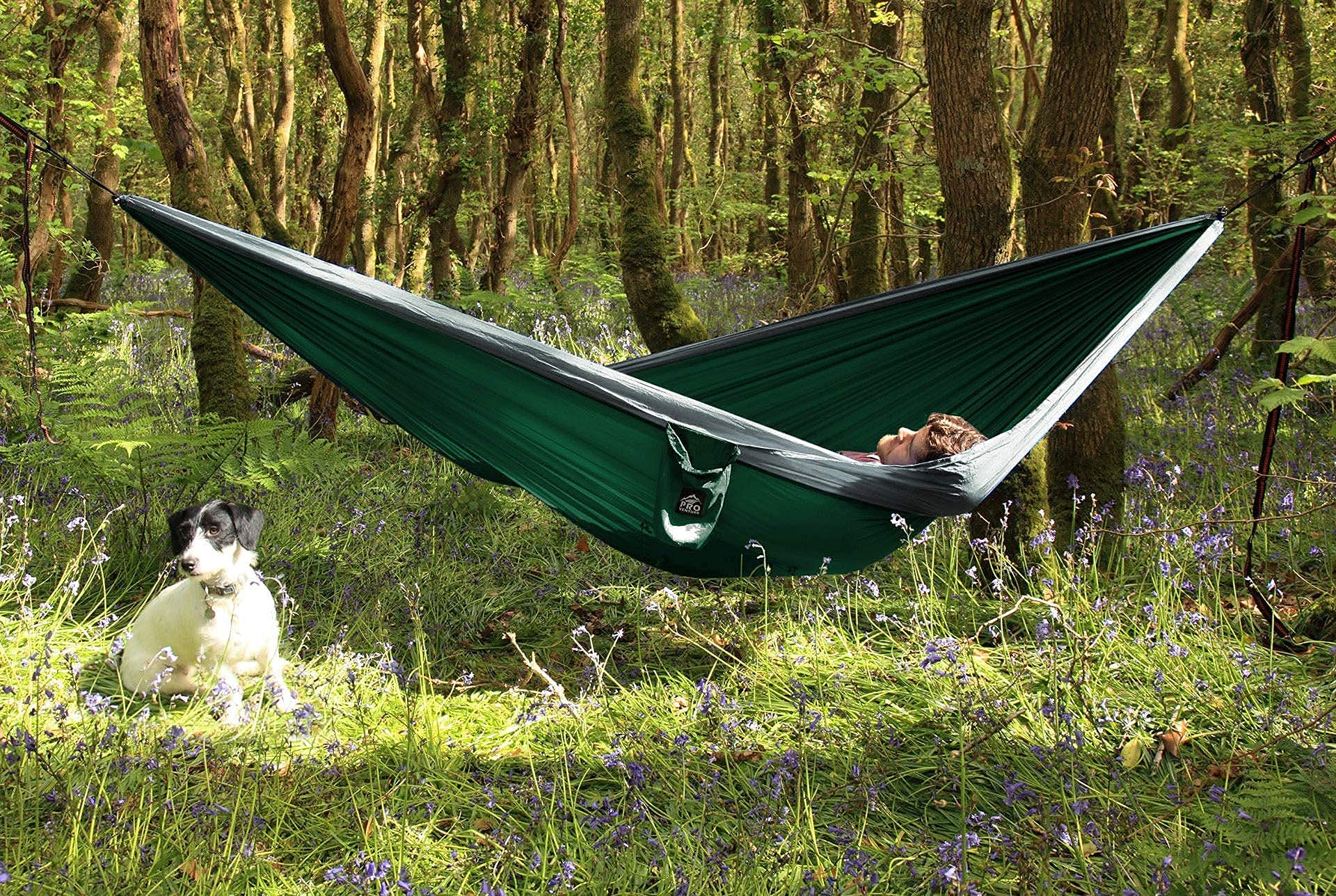 Double Camping Hammock - 10.5 x 6.5 FT Large 2-Person Hammock with 9ft Tree Straps & 2 Carabiners - Lightweight Portable Parachute Nylon 210T for Backpacking, Hiking, Travel, Outdoor Relaxation - Perfect for Camping, Beach, Backyard & Patio Use