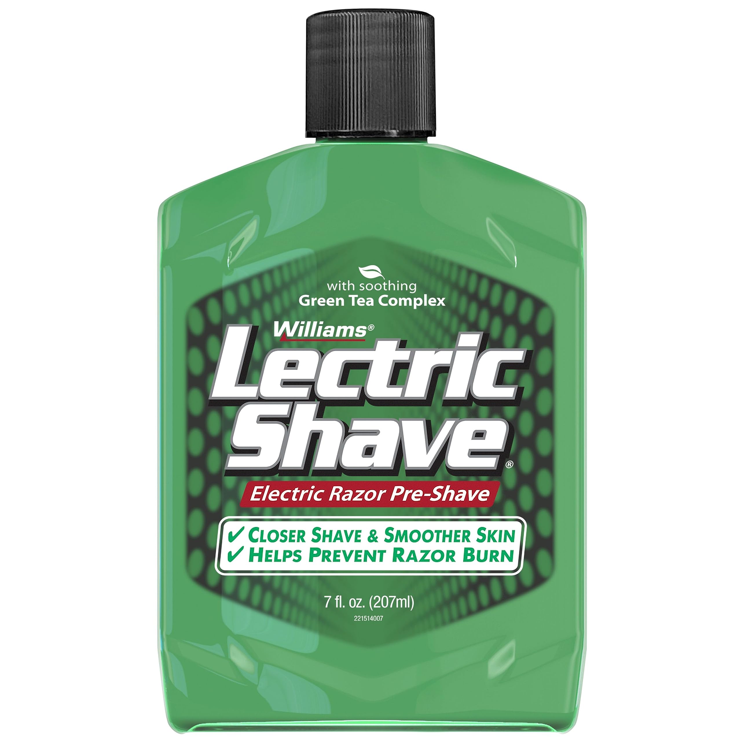 Williams Lectric Shave Pre-Shave Lotion for Electric Razors - 7 oz | Smooth Shaving Solution for Men | Perfect for Travel & Daily Grooming Routine