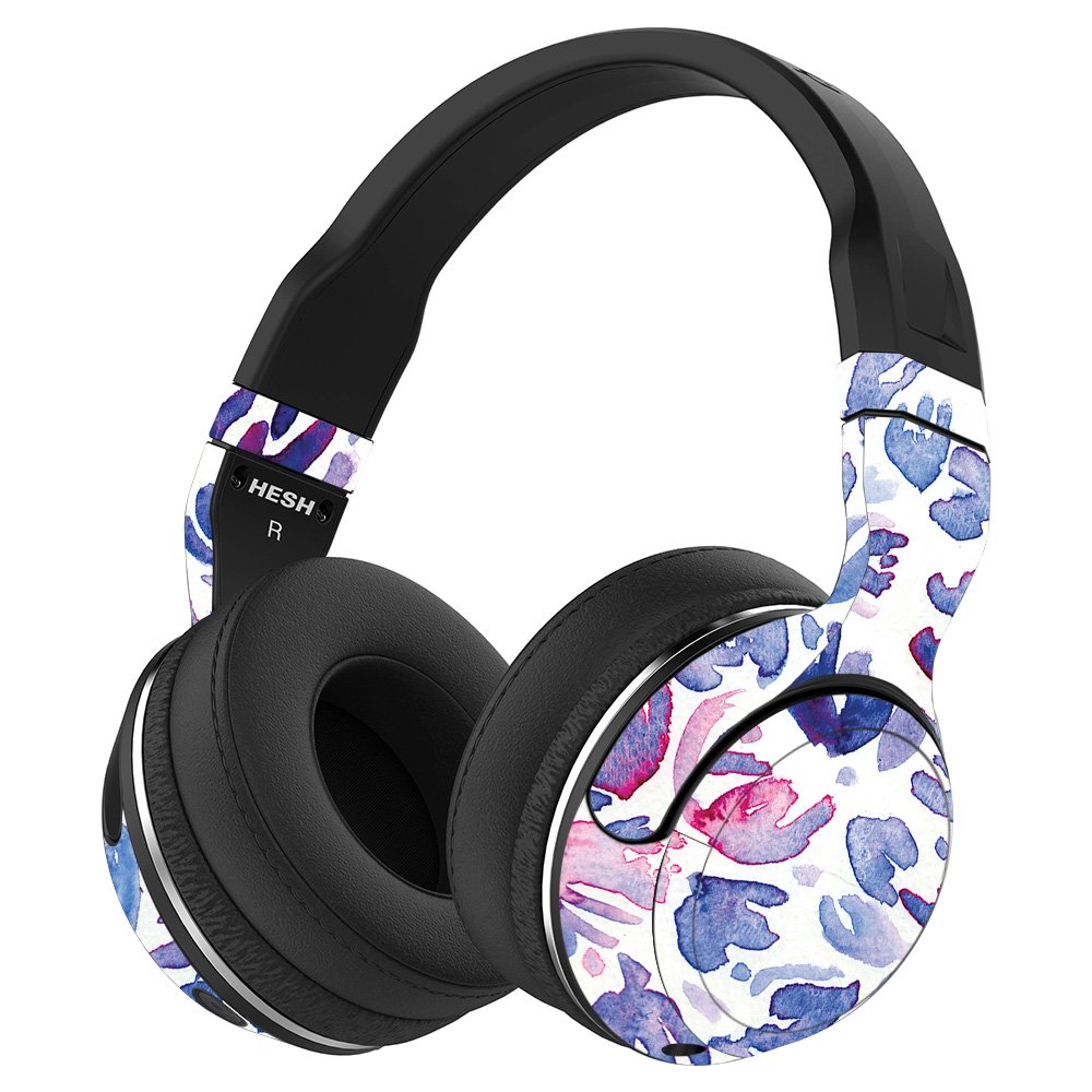 MightySkins Vinyl Wrap Cover Compatible with Skullcandy Hesh 2 Wireless Headphones - Blue Petals Design | Protective & Durable Skin | Easy to Apply & Remove | Made in USA | Perfect for Personalization, Travel & Daily Use