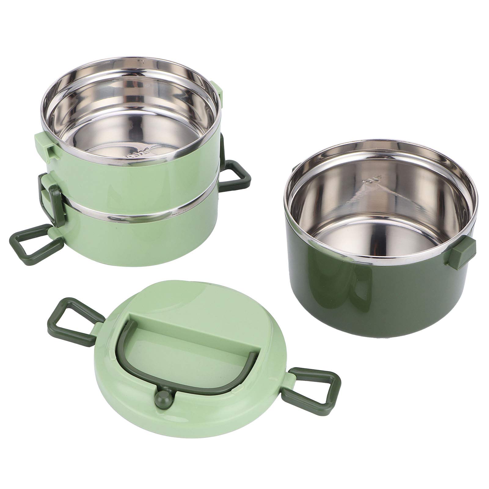 Premium Stainless Steel Bento Box - Insulated Food Storage Container for Lunch | Leakproof & Durable Kitchen Utensils | Ideal for School, Office & Outdoor Activities | Men & Women (3-Pack)