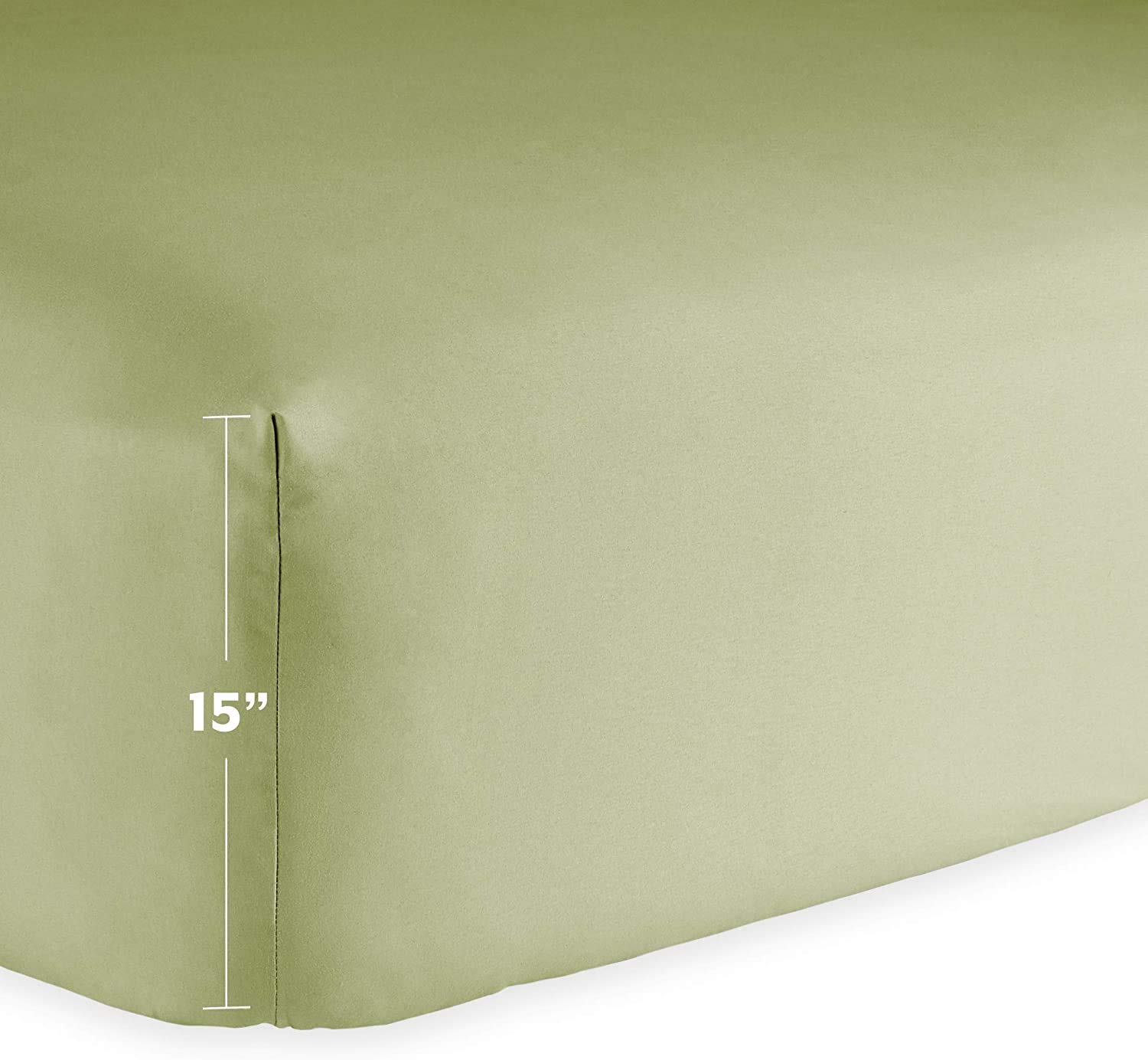 600 Thread Count Percale Cotton King Size Bed Sheet Set - Ultra Soft & Breathable Deep Pocket Sheets for Cool & Comfortable Sleep - Perfect for Luxury Hotels, Master Bedrooms & Guest Rooms