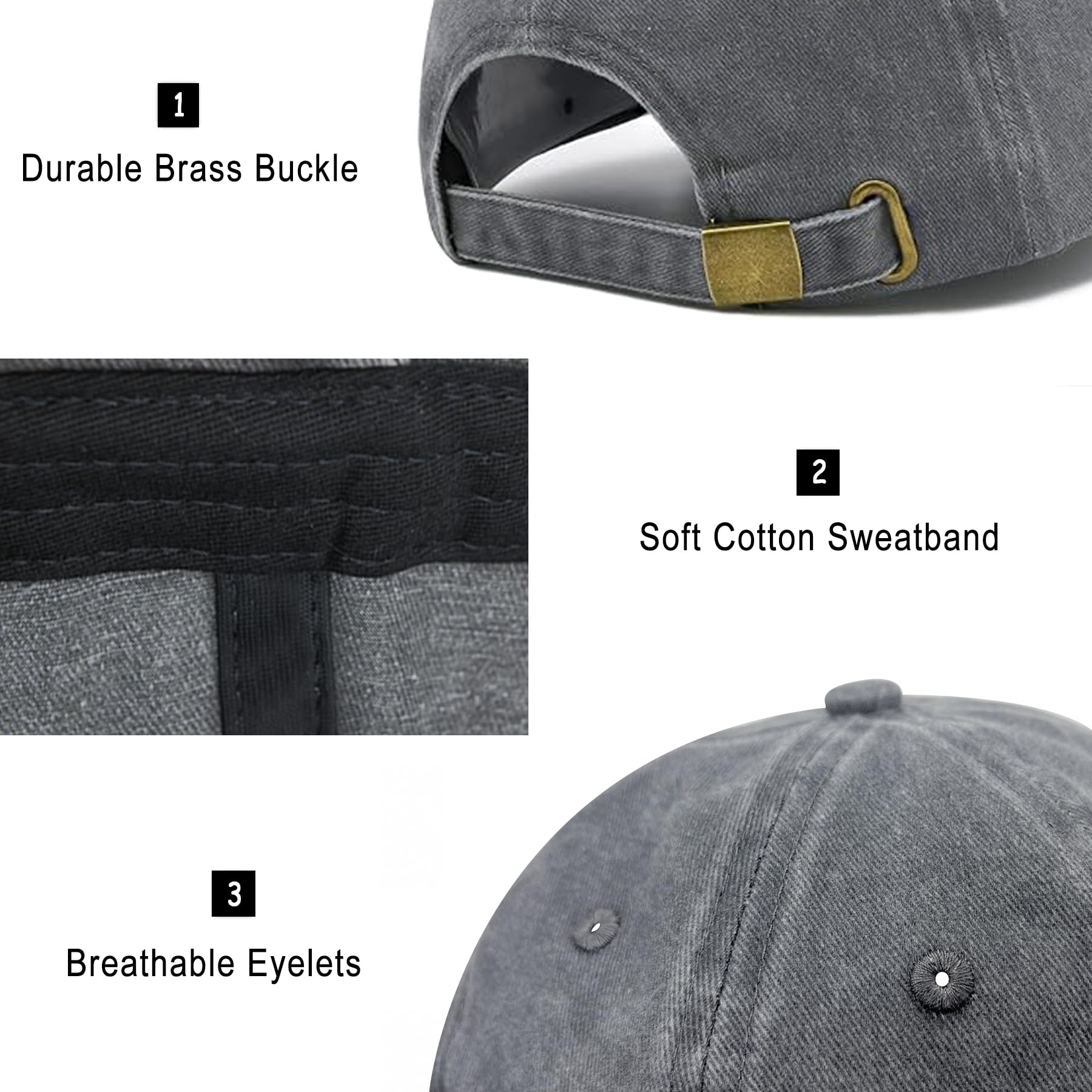 Stylish Adjustable Embroidered Baseball Cap for Women & Grandma - Perfect for Outdoor Activities, Gardening, and Casual Wear