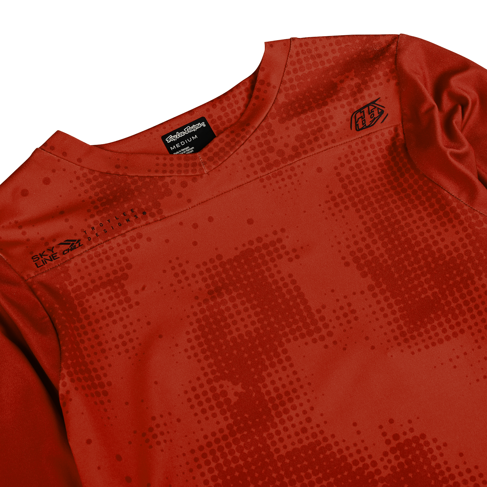Skyline Chill Jersey Scattered Fire Orange - Lightweight Breathable Basketball Shirt for Men - Perfect for Streetball, Gym Workouts & Casual Wear