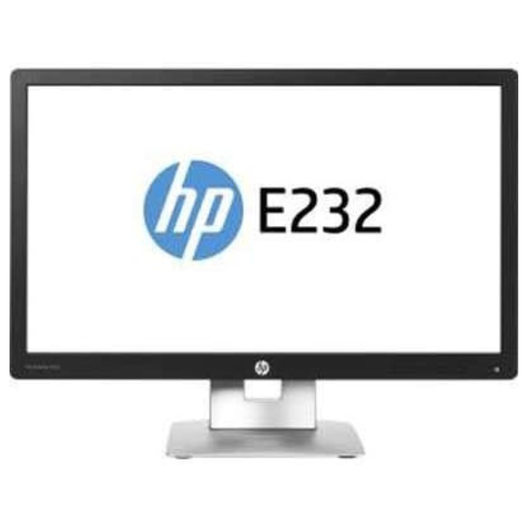 Refurbished HP EliteDisplay E232 23-inch LCD Monitor - Grade A Certified | Perfect for Home Office, Gaming & Business Workstations