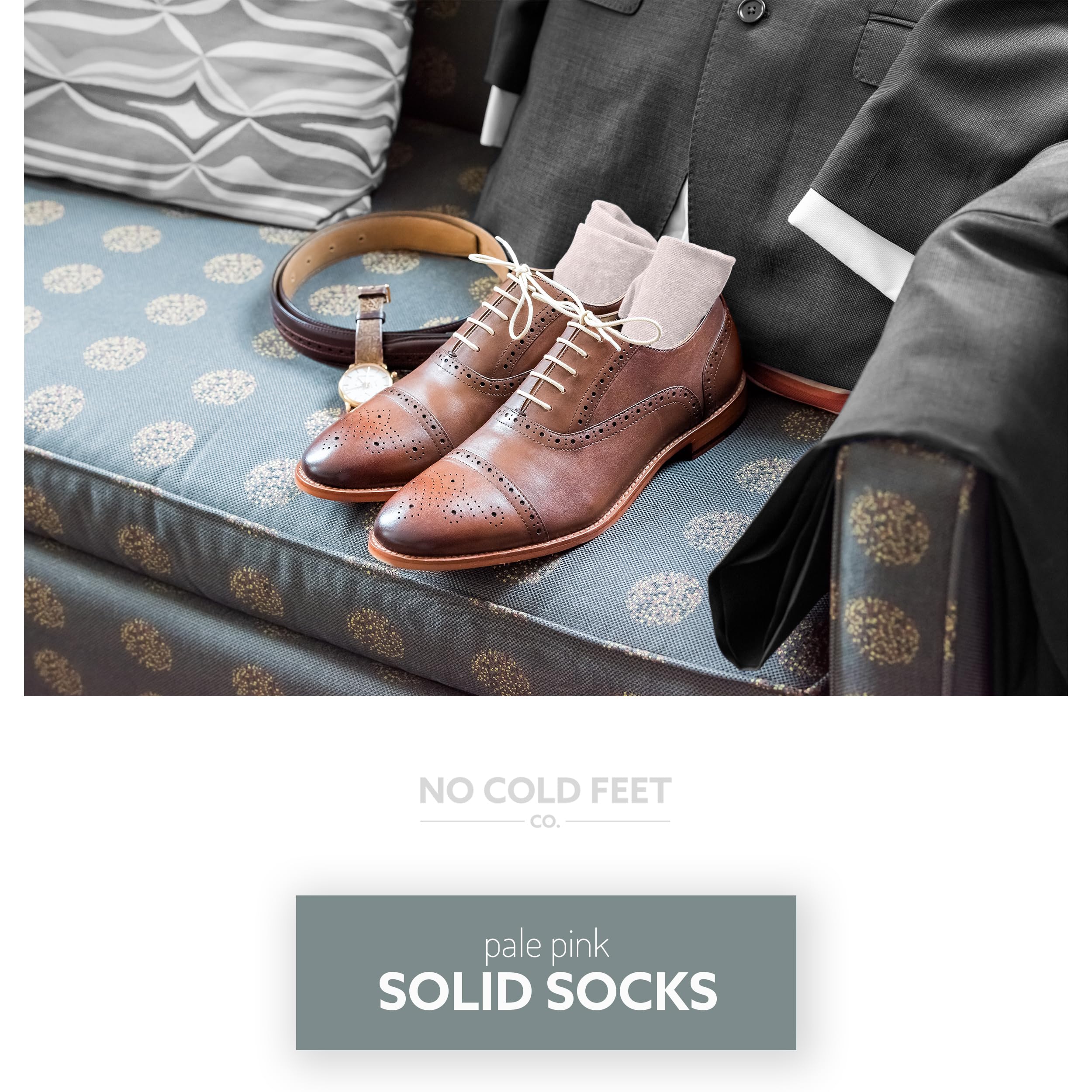 Fun Pink Colorful Novelty Socks for Men - 8 Pack Dress Casual Formal Groomsmen Wedding Socks - Perfect for Parties, Gifts & Special Occasions