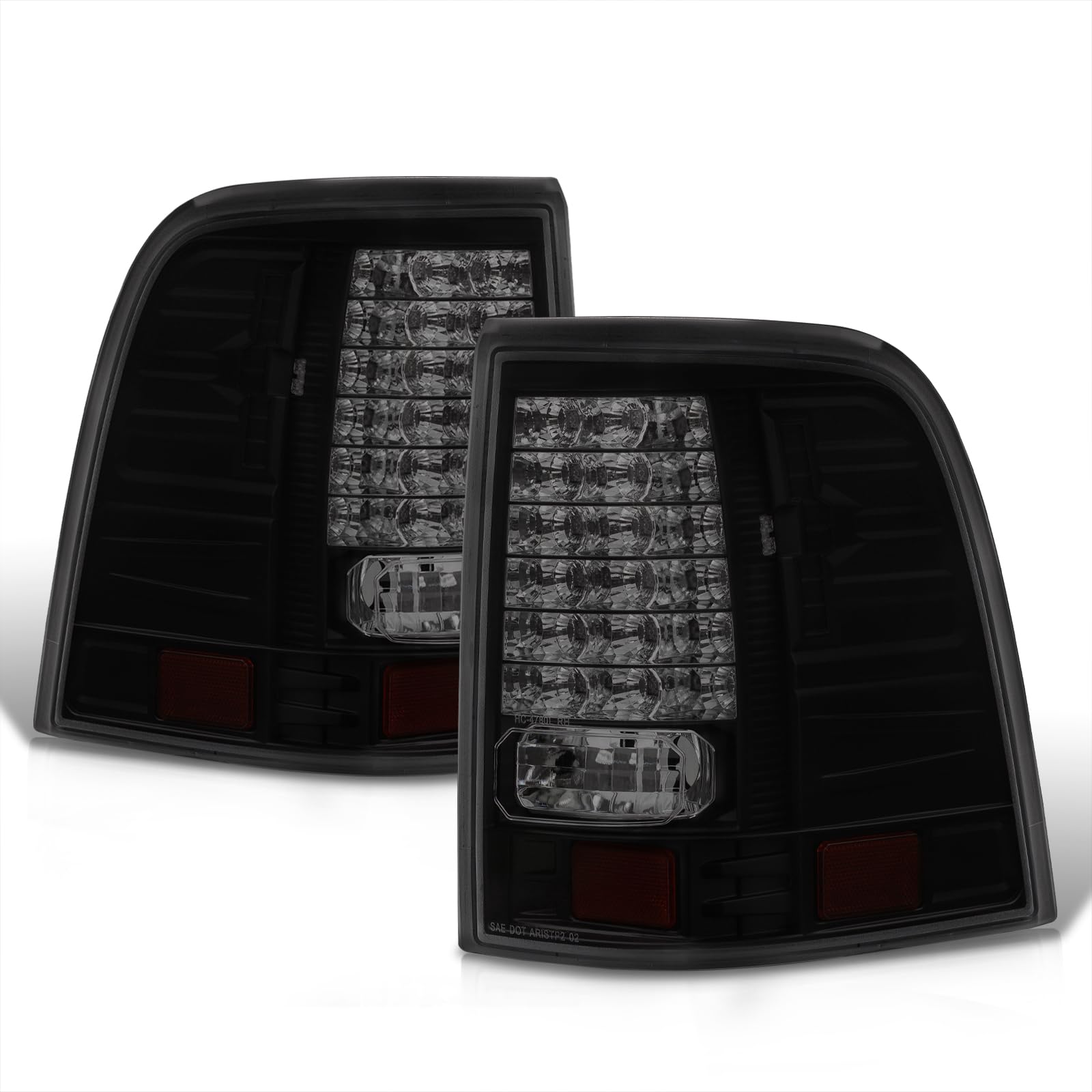 AJP Distributors LED Tail Lights Brake Stop Signal Lamps - Left & Right Pair for Ford Explorer 2002-2005 - Direct Replacement & Upgrade - Enhanced Visibility & Safety for Night Driving & Off-Road Adventures