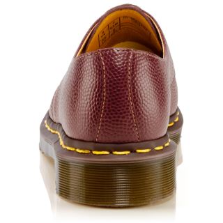 Dr. Martens 1461 Cherry Red Pebble Leather Oxford Shoes - Made in England - Classic Unisex Style for Work, Casual & Formal Wear