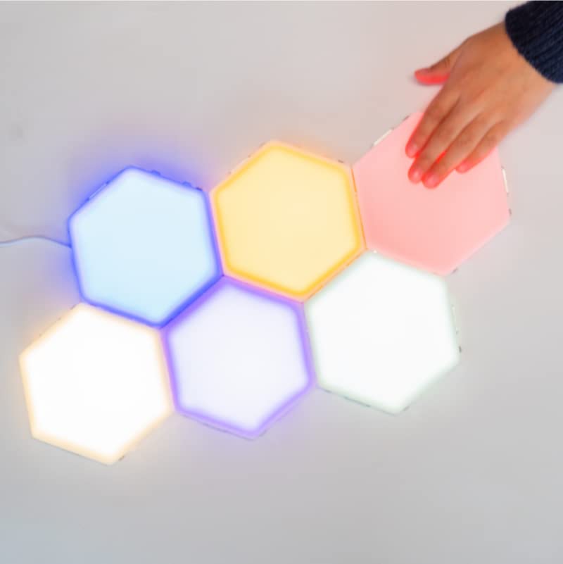Bright Autism Tap-Tap Touch Sensory Lights - Dimmable LED Therapy Lights for Kids with Autism, ADHD & Sensory Needs | Visual & Tactile Stimulation for Calming & Learning | Perfect for Bedrooms, Classrooms & Therapy Rooms (6-Piece Set)