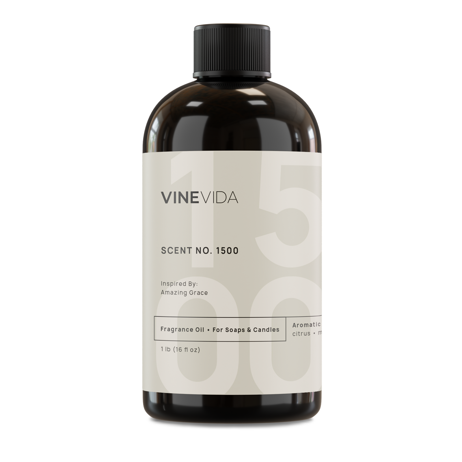 NO. 1500 Fragrance Oil for Soaps & Candles - Amazing Grace by Philosophy Scent - Premium Essential Oil for DIY Bath & Body Products, Home Fragrance, Aromatherapy