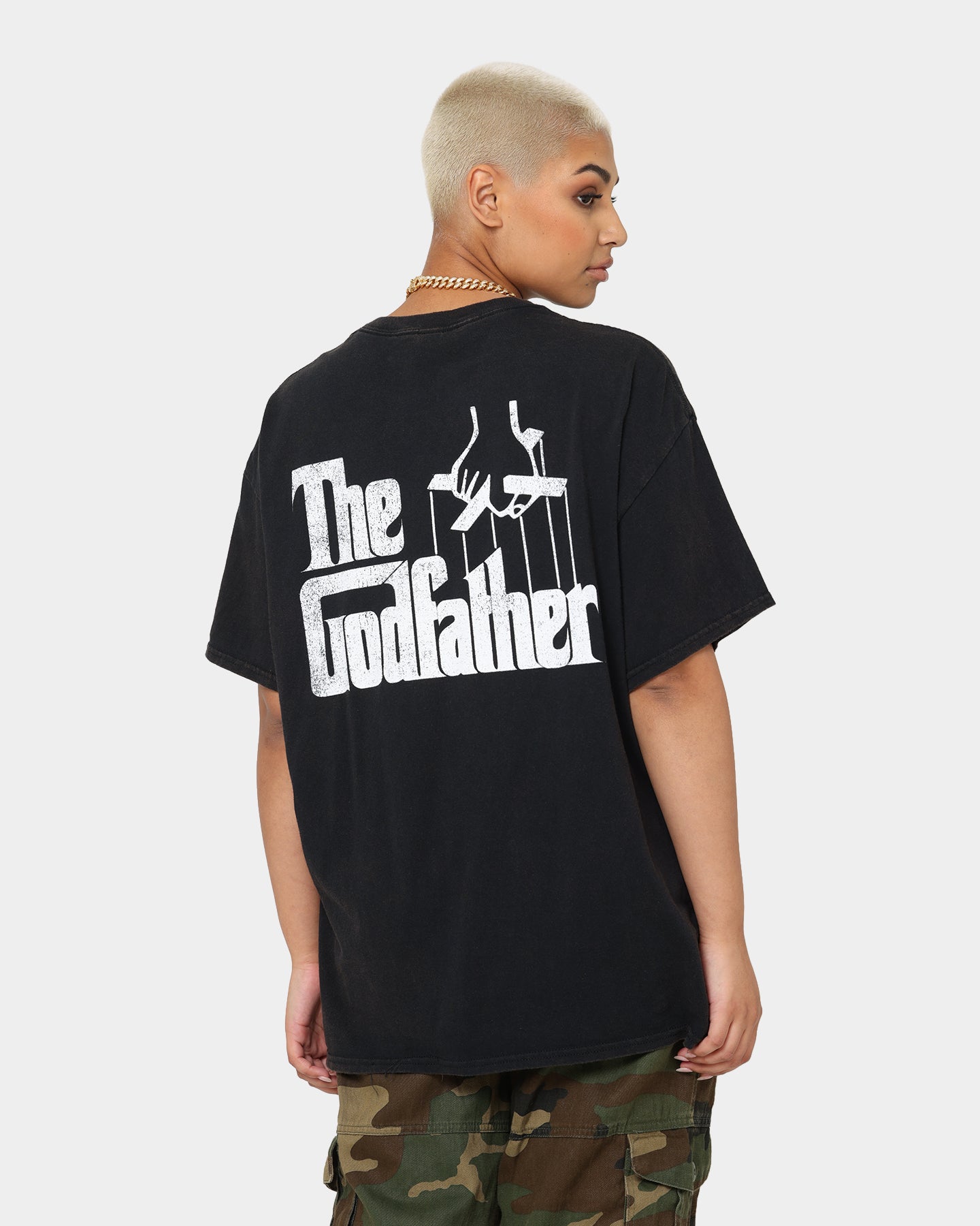 The Godfather Vintage T-Shirt - Black Wash Retro Graphic Tee - American Thrift - Perfect for Movie Fans, Casual Wear & Vintage Style Outfits