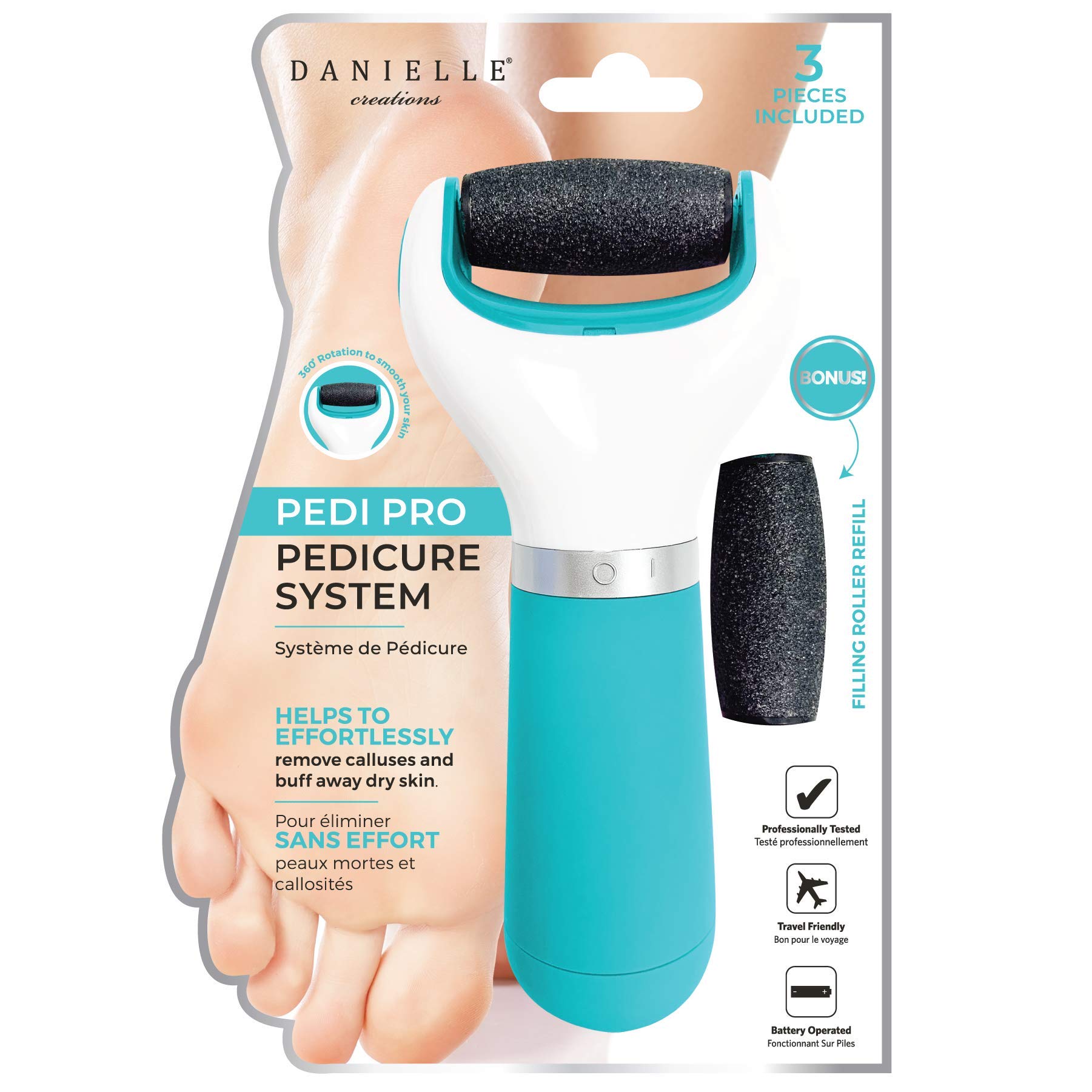 Pedi Pro Electric Callus Remover - Professional Pedicure System for Smooth Feet - Perfect for Home Use, Spa & Salon Treatments