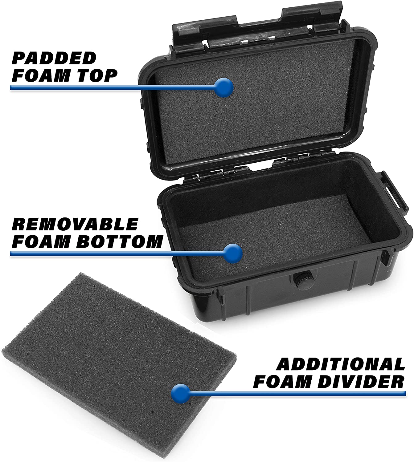 CASEMATIX Graded Card Holder - Waterproof Storage Case for 6+ BGS, 8+ PSA & FGS Graded Sports Trading Cards - Perfect for Collectors & Card Show Protection