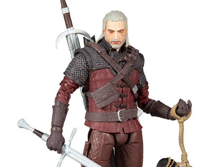 Mcfarlane The Witcher 3: Wild Hunt Geralt of Rivia (Wolf Armor) 7-Inch Action Figure - Collectible Game Character Model for Fans & Display - Perfect for Gaming Rooms, Office Decor, and Gift Giving