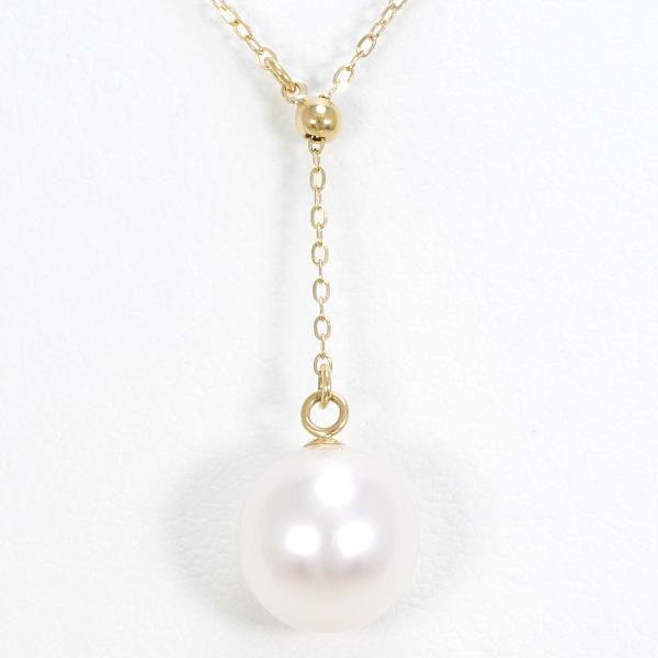 18K Yellow Gold Pearl Necklace for Women - Elegant Pearl Jewelry Gift for Wedding, Anniversary & Special Occasions