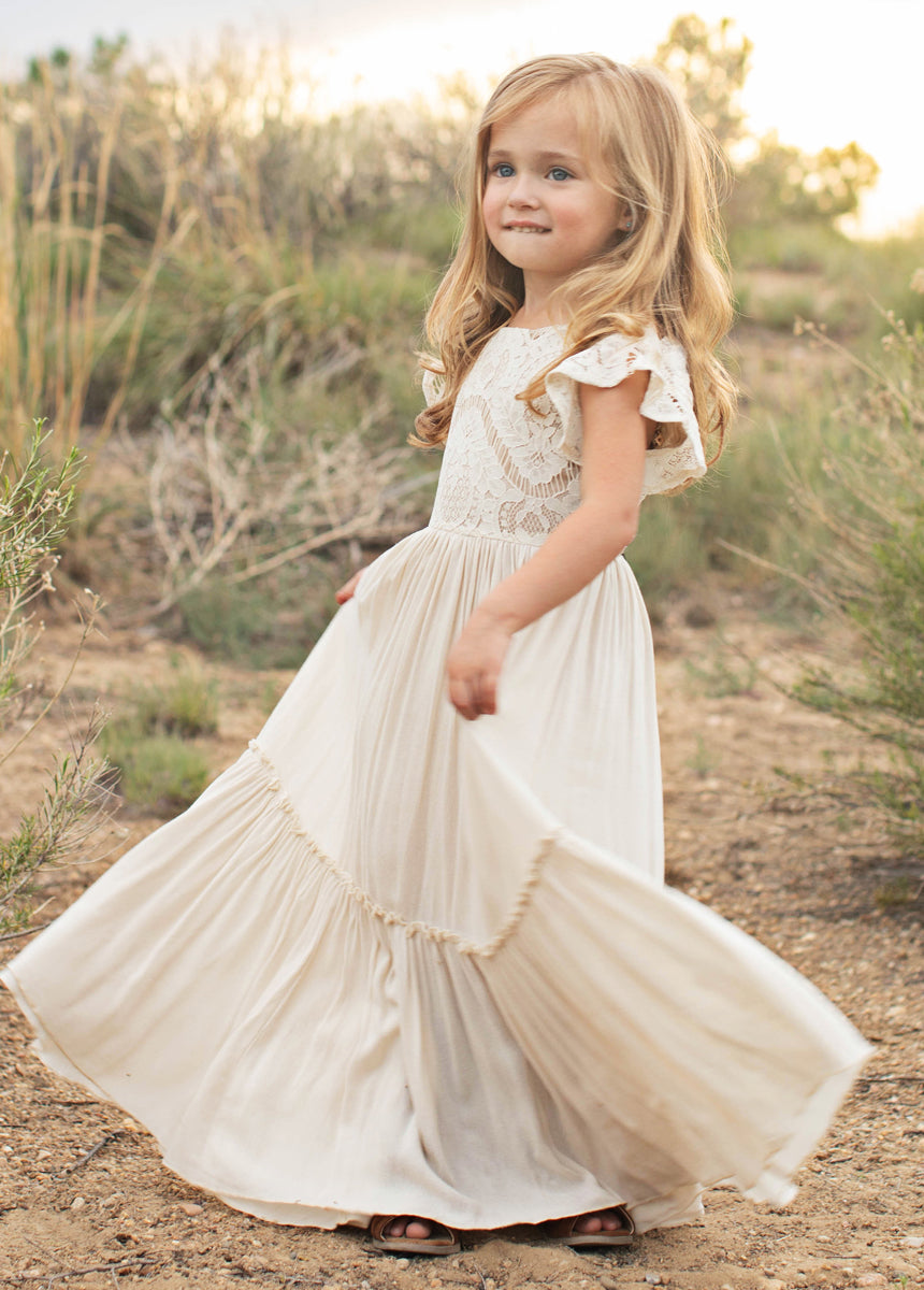 Elegant Cream Macy Dress for Women - Perfect for Weddings, Parties & Special Occasions