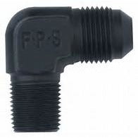 Fragola 8AN to 1/4 NPT 90 Degree Adapter Fitting - 482207 BL - High Performance Fuel & Oil Line Connector for Automotive, Racing & Marine Applications