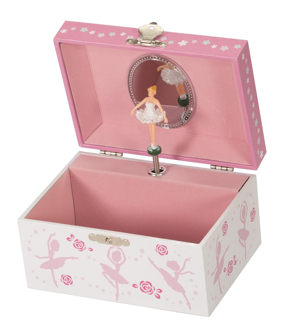 Holly Rose Ballerina Musical Jewelry Box - Elegant Music Jewelry Storage for Girls & Women - Perfect for Gifts, Bedroom Decor, and Dance Enthusiasts