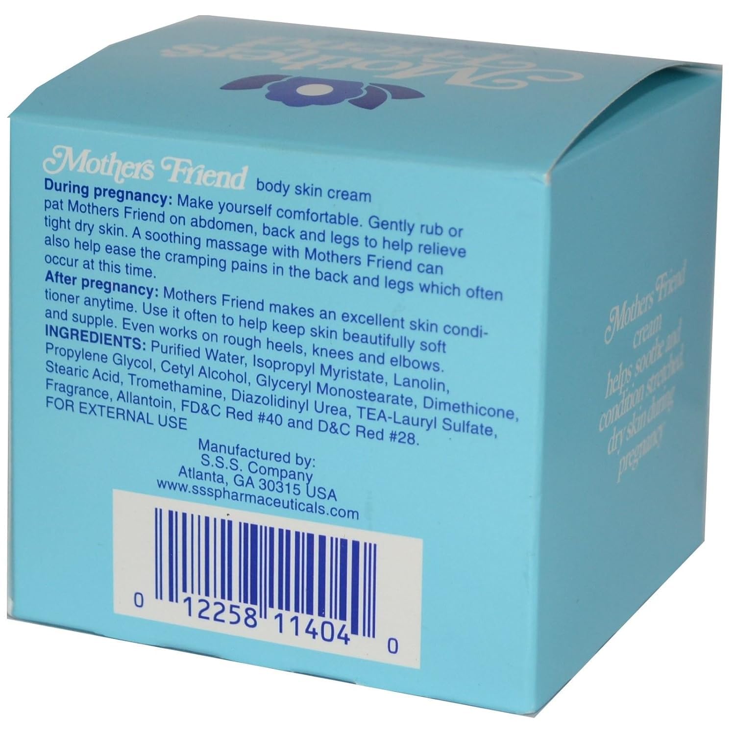 Mothers Friend Body Skin Cream 4 oz (Pack of 9) - Hydrating & Nourishing Moisturizer for Dry Skin - Perfect for Pregnancy, Postpartum & Daily Skincare Routine