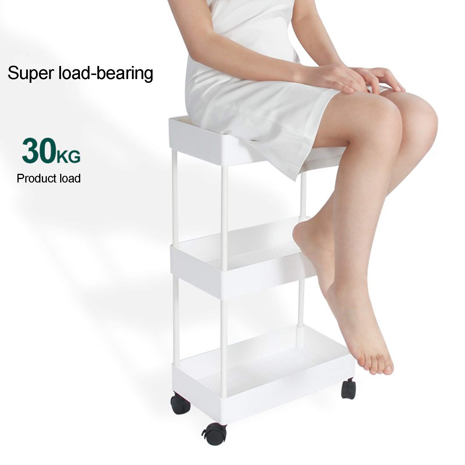 Professional Adjustable Salon & Spa Rolling Trolley Cart - 3-Tier Black Beauty Storage Organizer for Hairdressing, Tattoo & Nail Equipment | Mobile Tool Station for Salon, Home Spa & Beauty Professionals