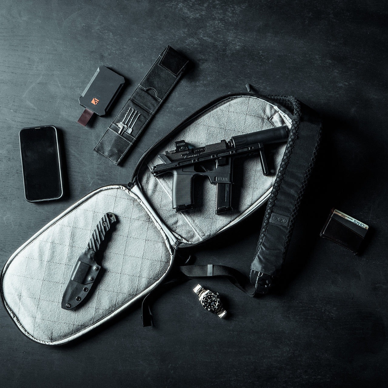 Eberlestock Fade Sling - Lightweight Everyday Carry Bag with Concealed Carry Pocket for Hiking, Travel & Outdoor Adventures