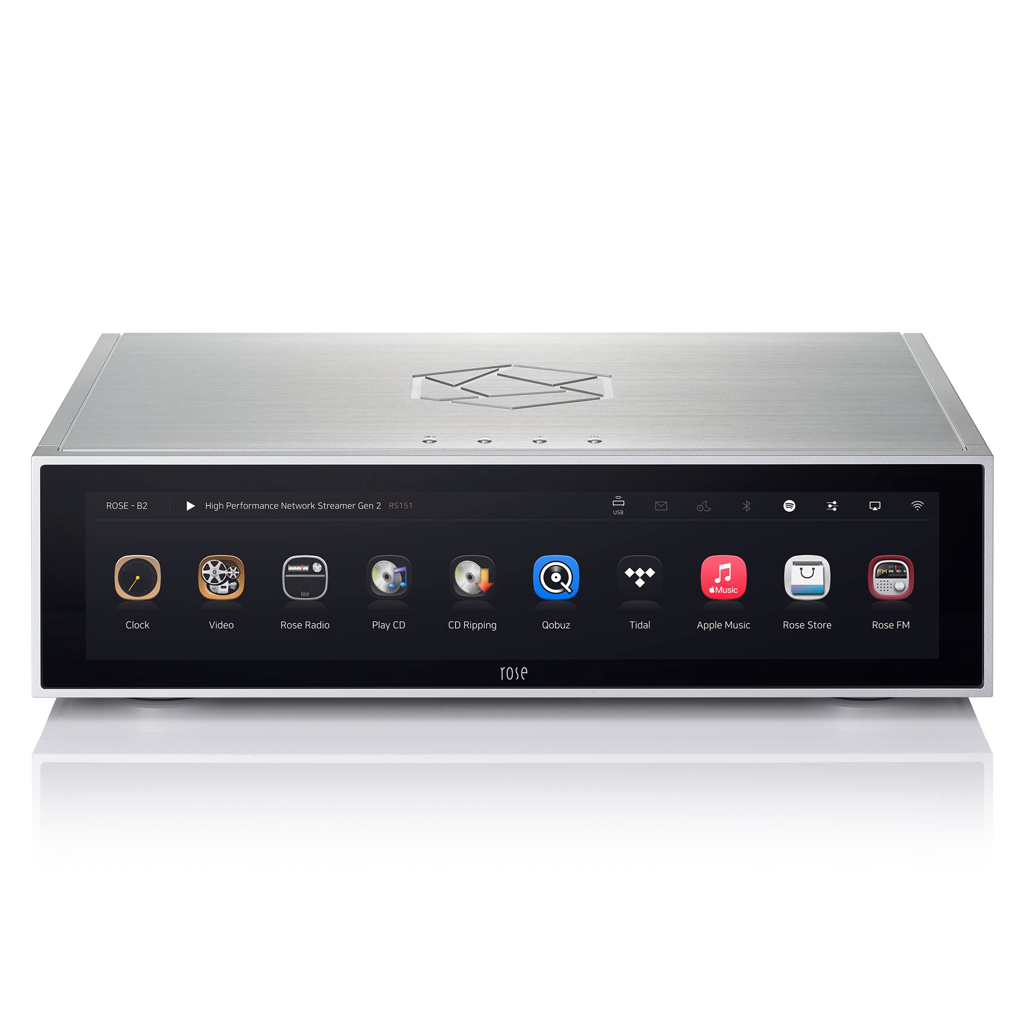 HiFi Rose RS151 High-Resolution Streaming DAC - Audiophile Digital-to-Analog Converter for Home Theater & Music Listening