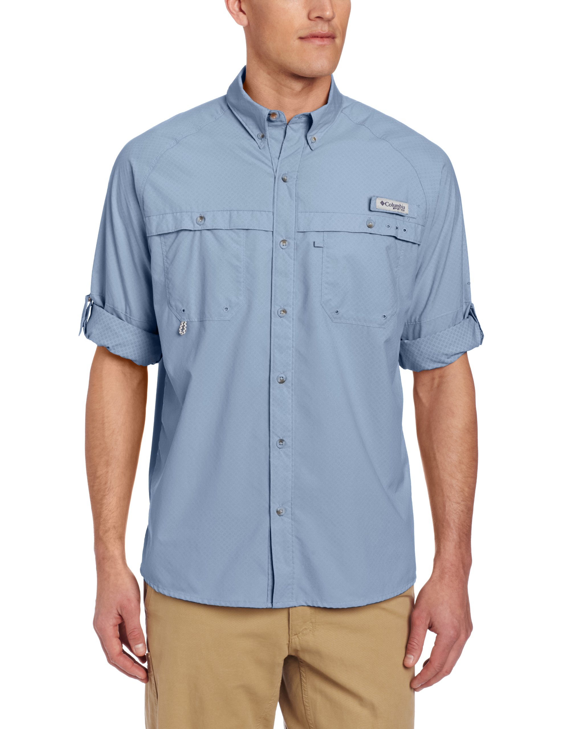 Columbia Men's Terminal Zero Woven Long Sleeve Shirt with Omni-Freeze ZERO Technology - Lightweight, Moisture-Wicking Hiking & Outdoor Shirt for Men - Perfect for Camping, Backpacking & Adventure Travel