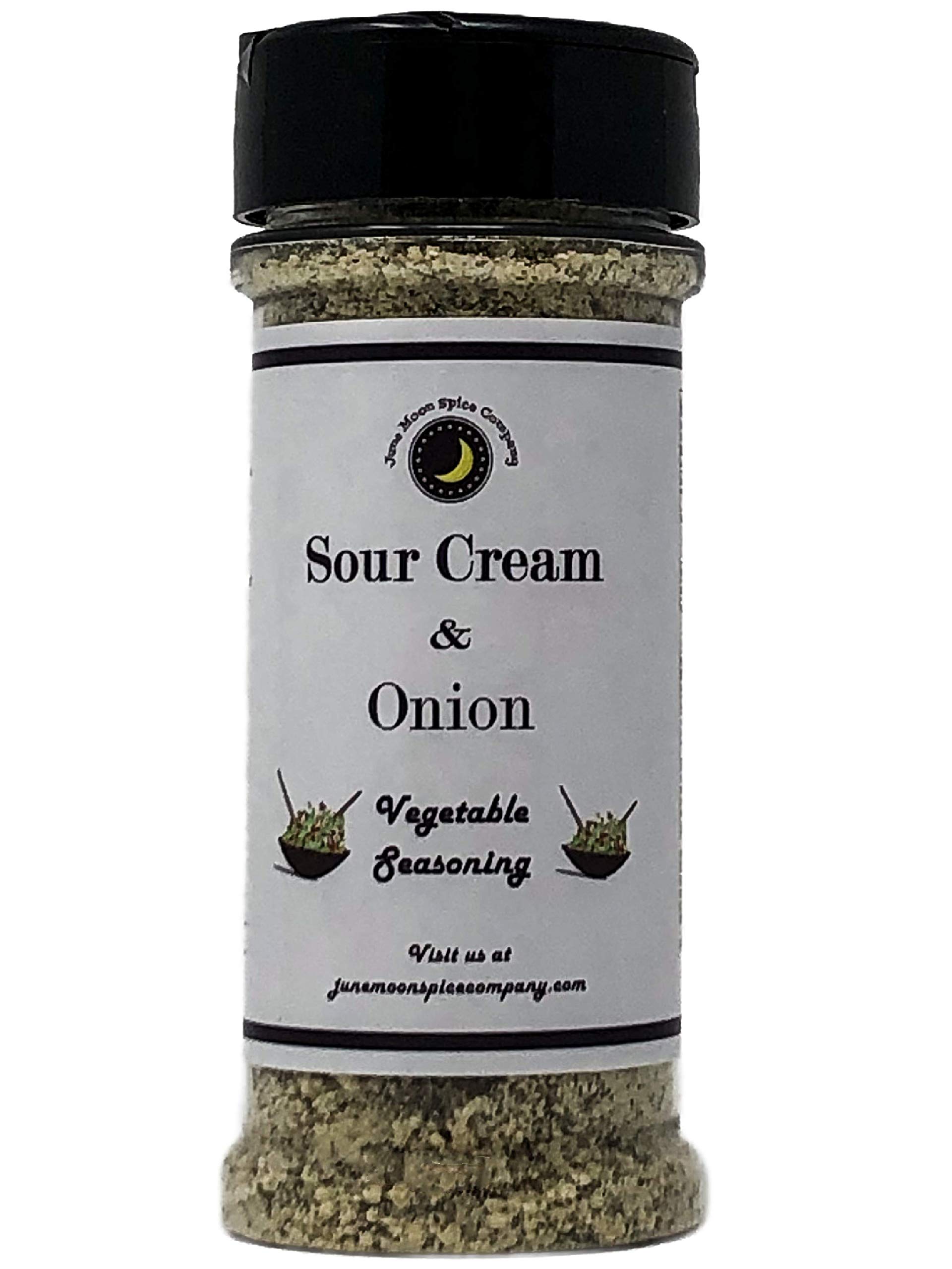 Premium Sour Cream & Onion Vegetable Seasoning - Fat Free, Sugar Free, Low Calorie Spice Blend | Large Shaker Bottle for Salads, Popcorn & Cooking | Crafted in Small Batches for Bold Flavor | Perfect for Healthy Snacks & Keto Diet