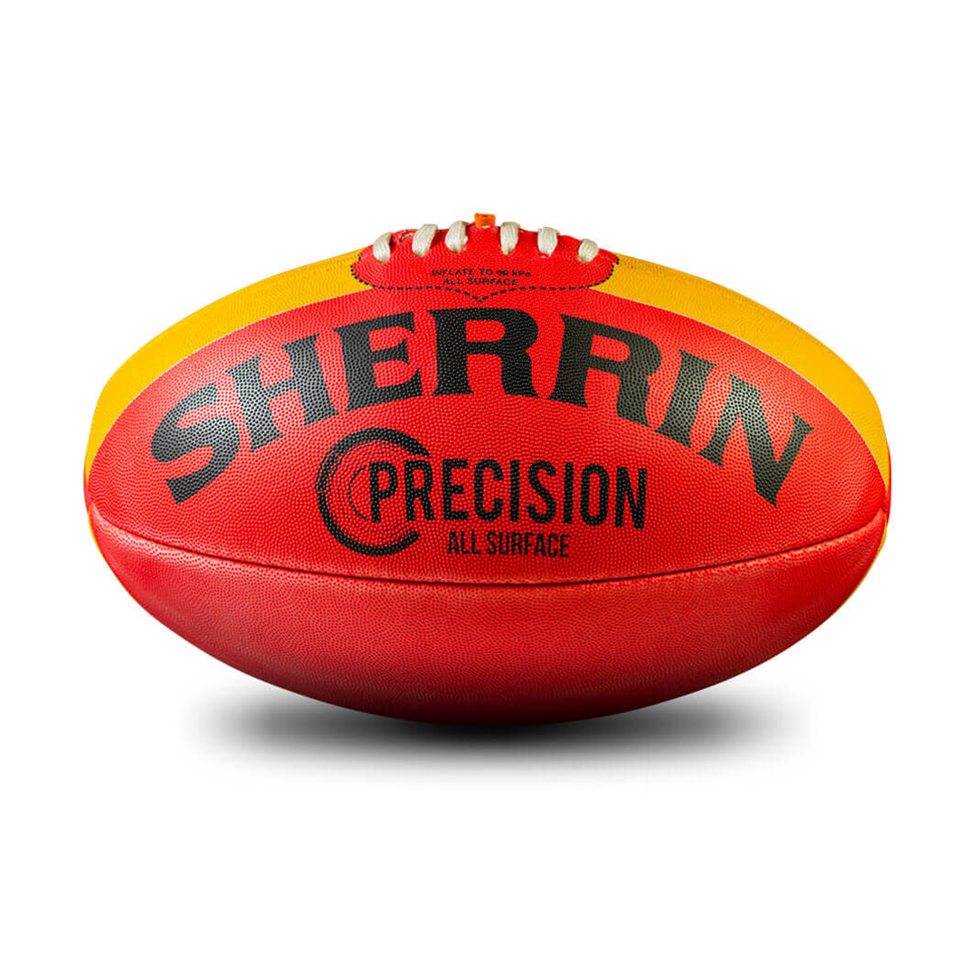 Sherrin Precision All Surface Football - Official Size & Weight for Training & Matches - Perfect for Grass, Turf & Indoor Play
