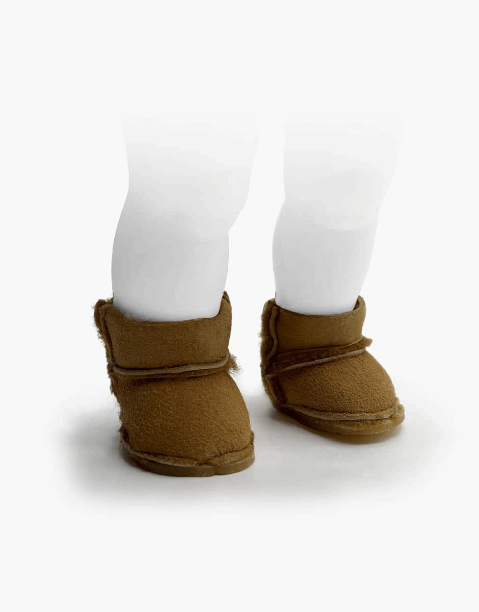 Minikane Soft Furry Boots for Baby Dolls - Warm & Cozy Winter Accessories for Doll Play & Collecting