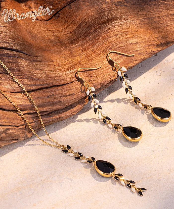 Wrangler Demeter’s Tear Necklace and Earrings Set - Sterling Silver Greek Goddess Jewelry for Women, Perfect for Weddings, Parties & Special Occasions