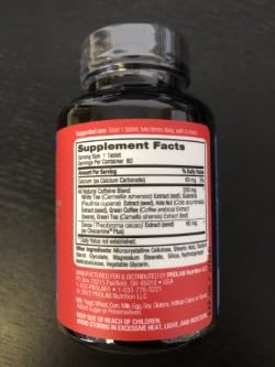ProLab Advanced Caffeine Tablets 60 Count - Energy Booster for Workouts, Study & Focus - Stay Alert & Energized All Day