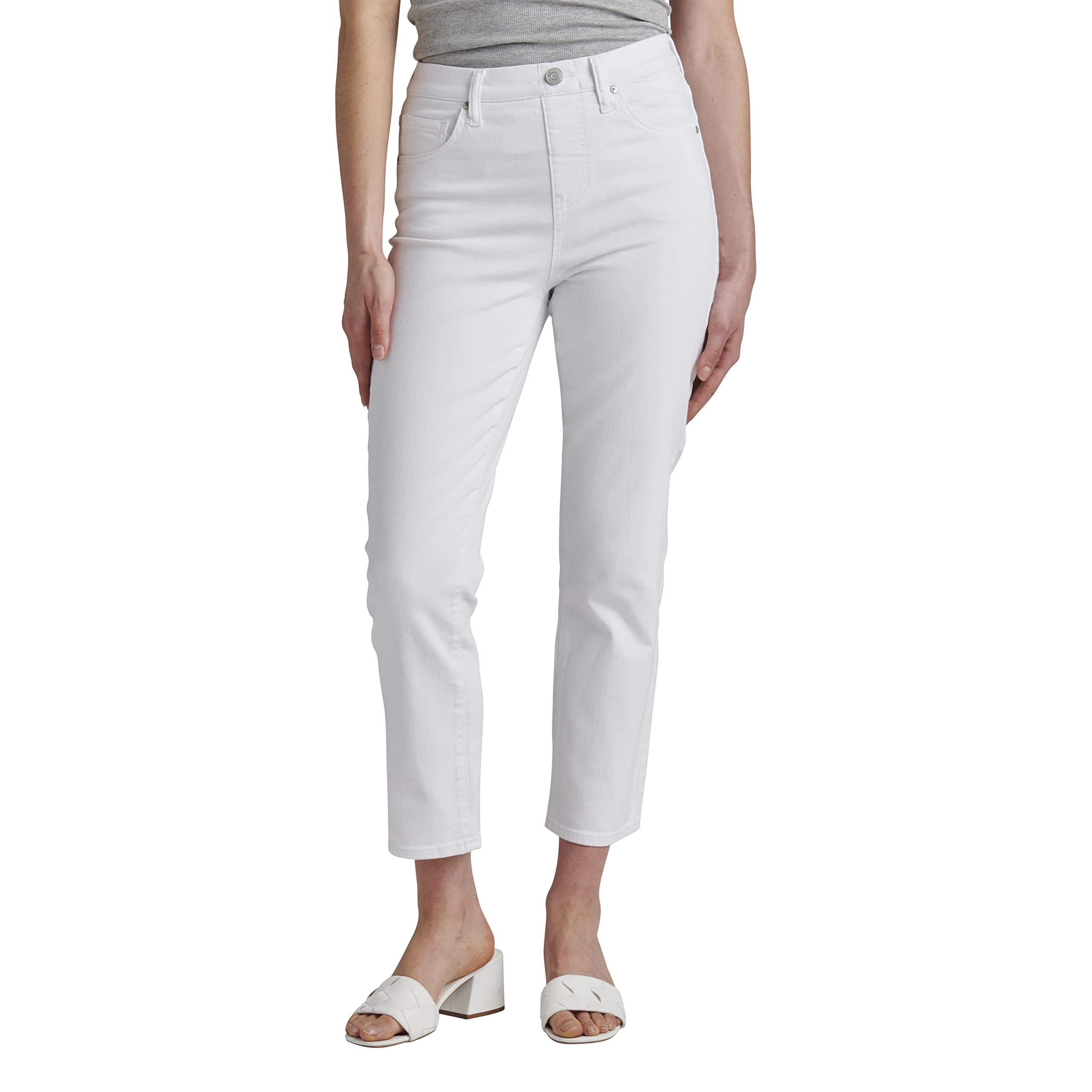 Jag Jeans Women's Valentina High Rise Straight Crop Jeans - Stylish & Comfortable Denim Pants for Casual Wear, Office & Night Out